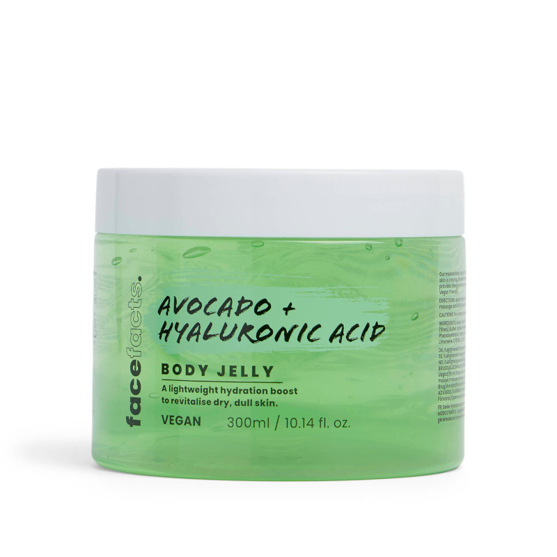 Face Facts Body Jelly Moisturiser - Avocado & Hyaluronic Acid