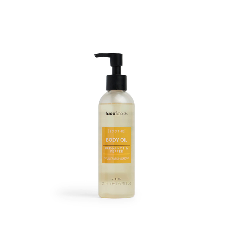 Face Facts Spa Body Shower Oil - Bergamot and Pepper