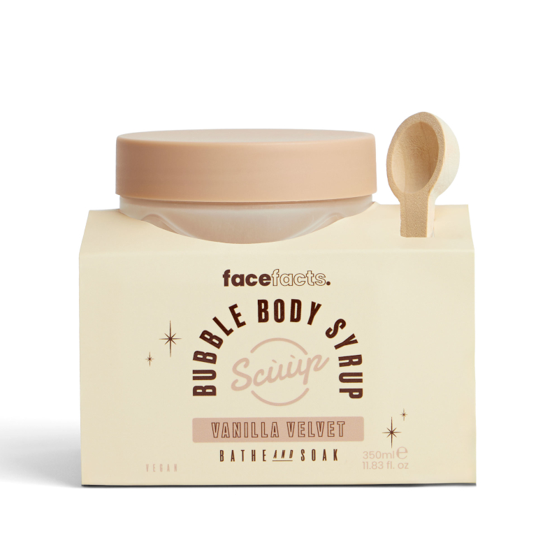 Face Facts Scuup Vanilla Velvet Bubble Body Syrup