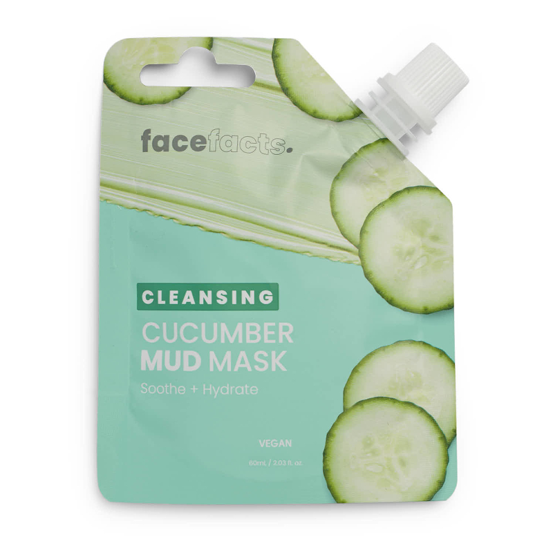 Face Facts Pouches Mud Mask - Cucumber