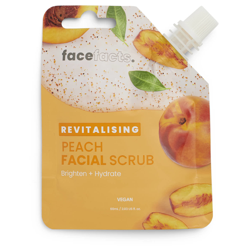 Face Facts Pouches Facial Scrub - Peach