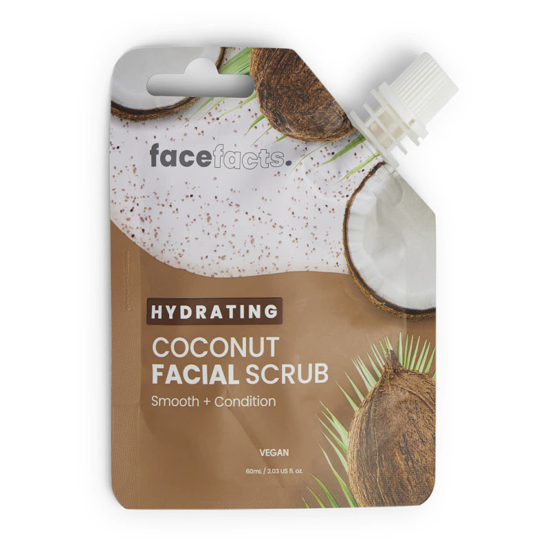 Face Facts Pouches Facial Scrub - Coconut