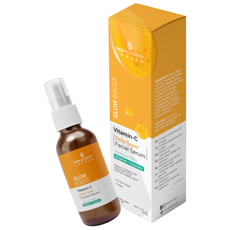Skin Academy London Glow Boost Daily Hydration Facial Serum