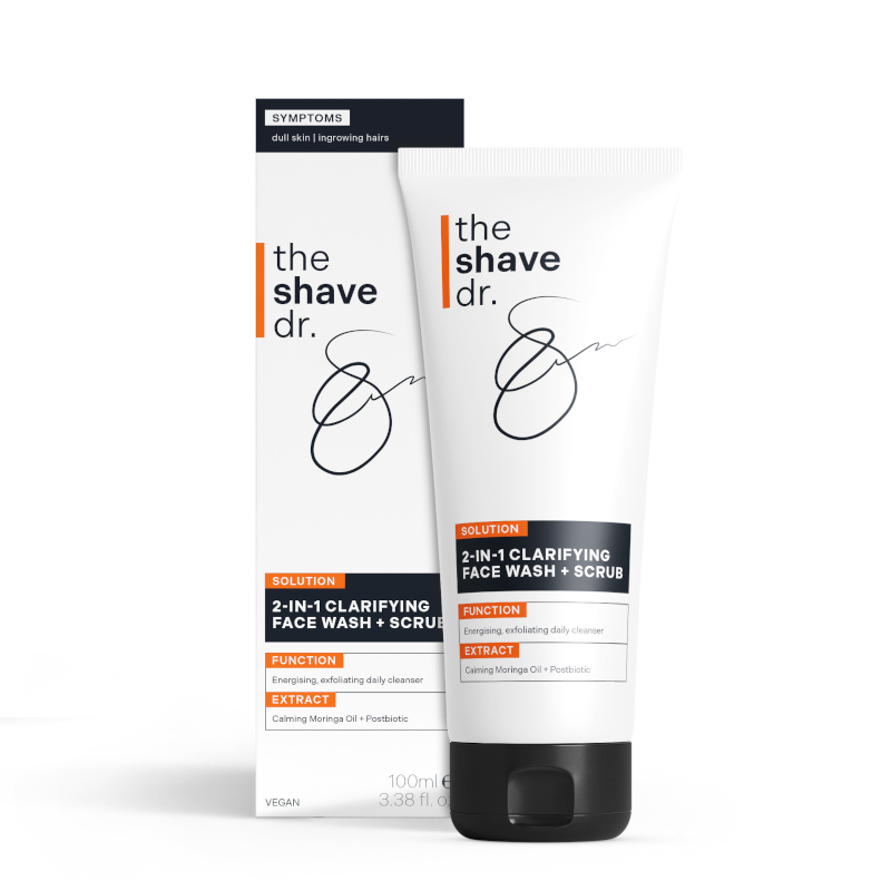 The Shave Doctor 2-in-1 Clarifying Face Wash & Scrub