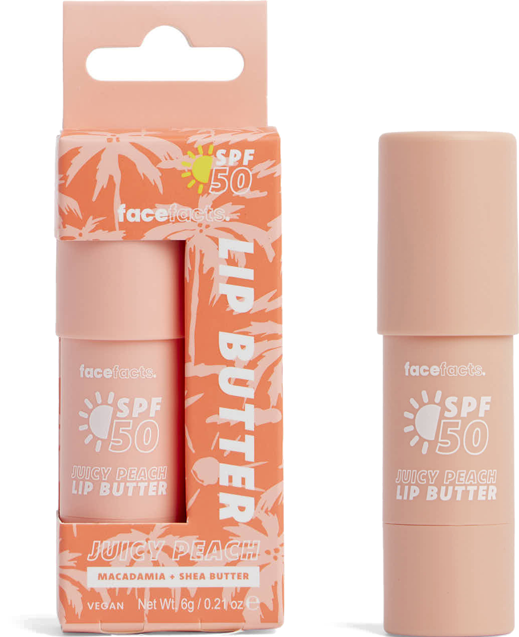 Face Facts SPF 50 Lip Butter - Juicy Peach