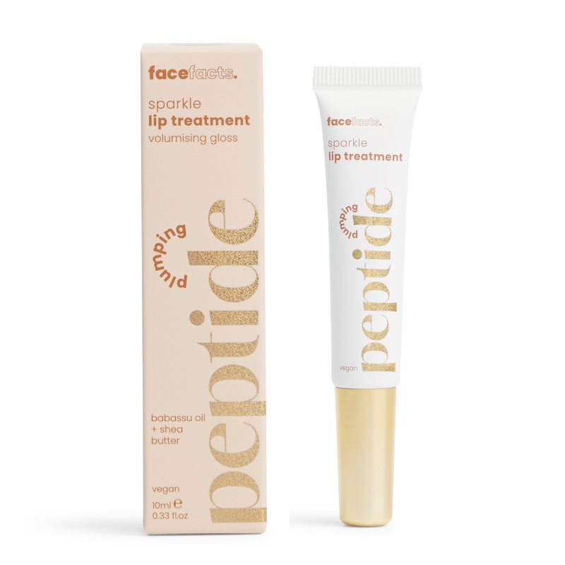 Face Facts Peptide Sparkle Lip Treatment - Golden Bronze