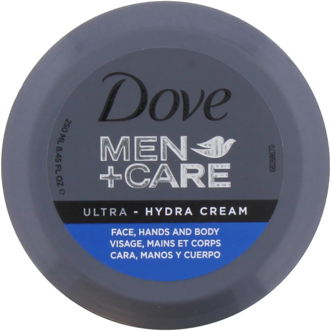 Dove Cream 250Ml Mens Hydra Jar Grey