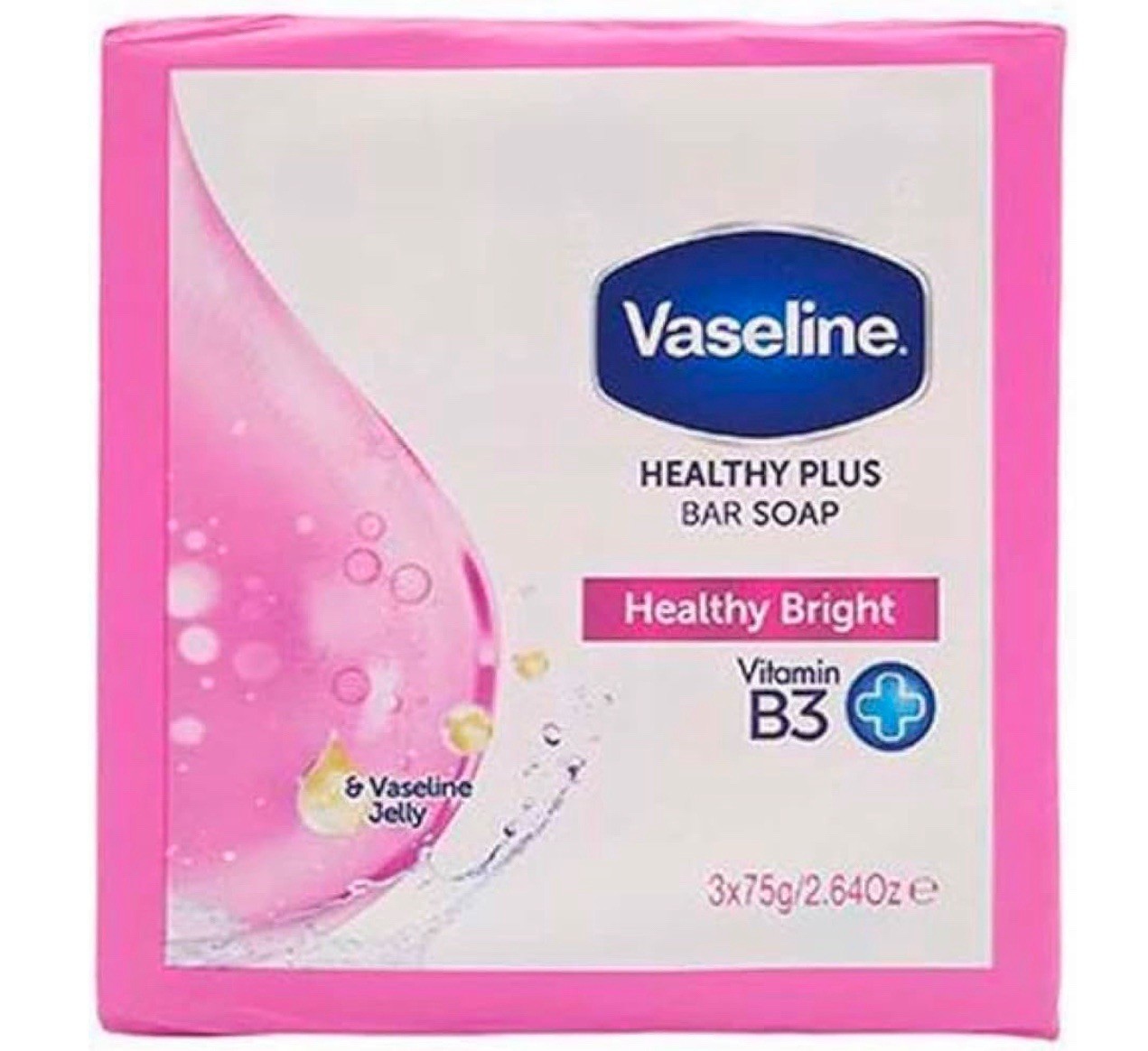Vaseline Soap 3 Pack 75G Bright Vit B3